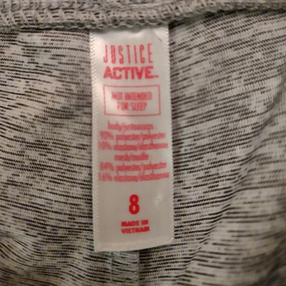 3/$30 Girls Justice Active Leggings - Picture 2 of 3